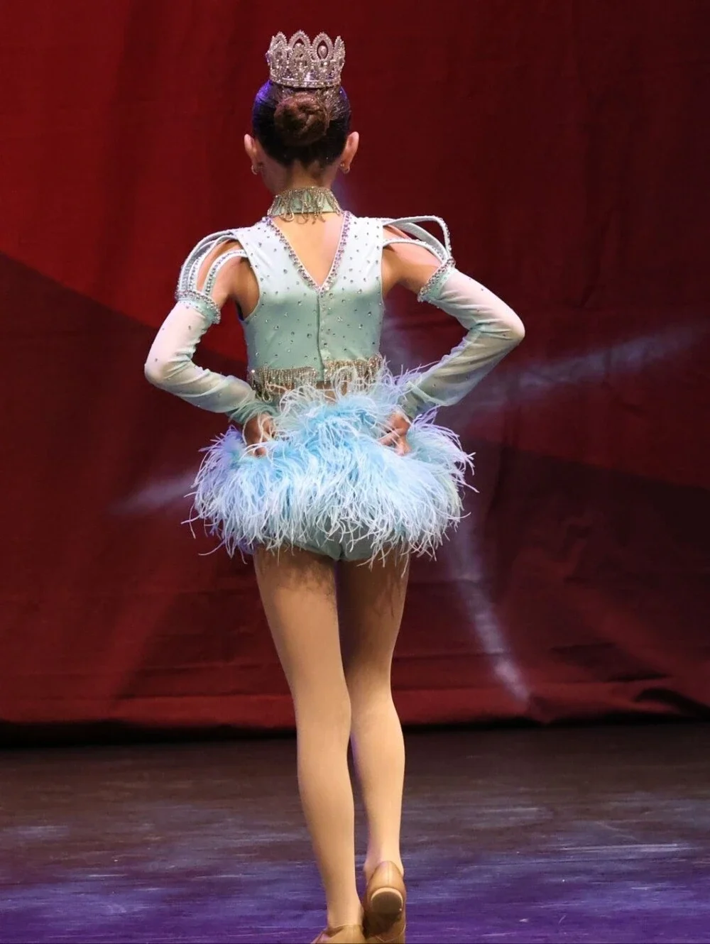 Girls Blue Dance Costume -Custom
